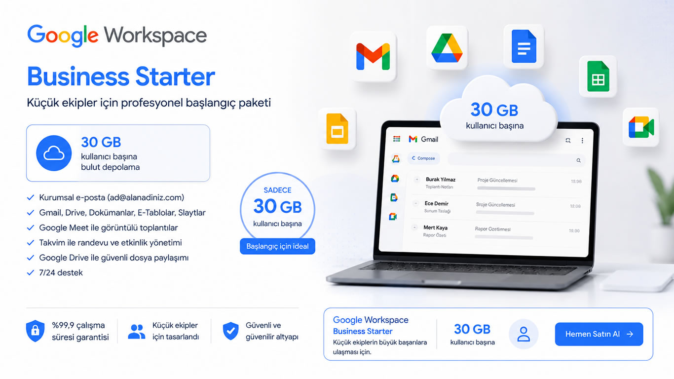 30 GB Google Workspace